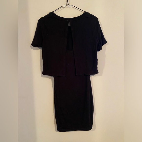 Black mini dress from Garage. Size small, hardly worn, in perfect condition! - Picture 2 of 2